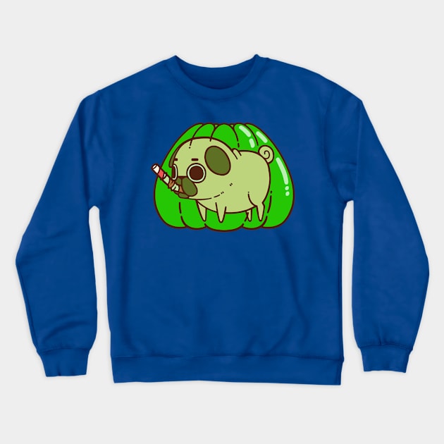 Jello Puglie Crewneck Sweatshirt by Puglie Pug 